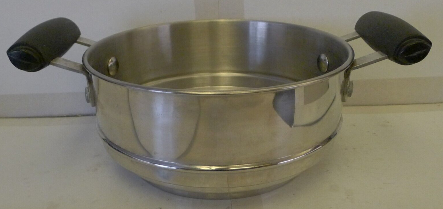 Stainless Steel Steamer Pot Insert with 2 Handles Fits 6 1/4″ & 7″ & 7 3/4″