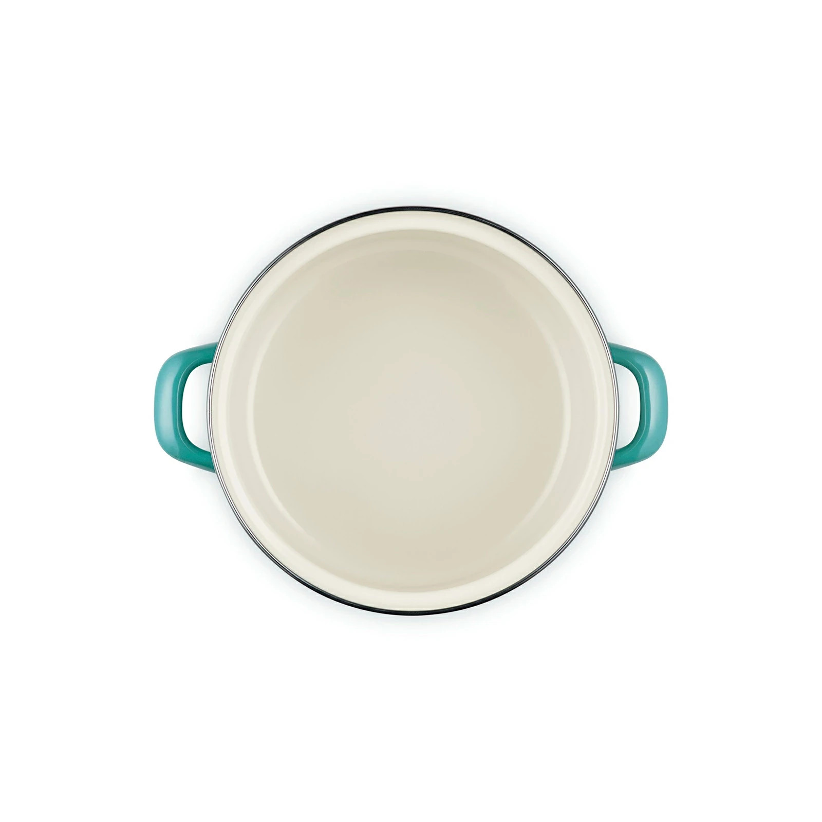 Le Creuset EOS Casserole 20cm 3.7L Blue Rivier Silver Knob Enamel on Steel New