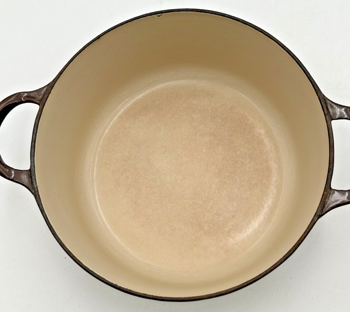 VTG ’60’s Le Creuset Brown Enameled Cast Iron 9pc Set B,24,8,18,14,16 & 4 Lids