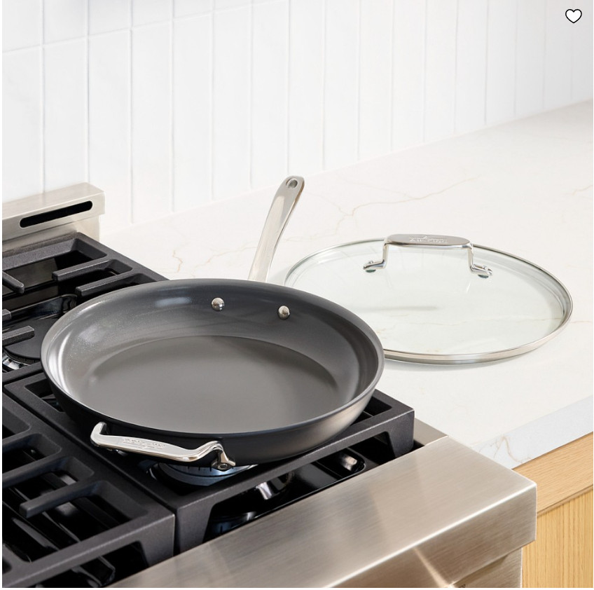All-Clad NS Pro Ceramic Nonstick Fry Pan with Lid Hard Anodized
