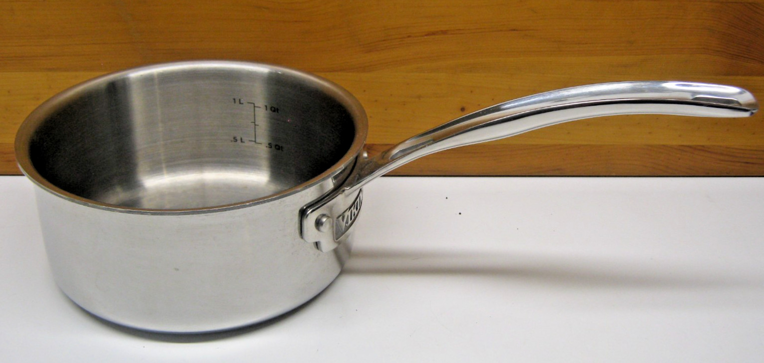 Viking 3-Ply Stainless Steel W/ Aluminum Core Saucepan 1.5 Quart NO LID