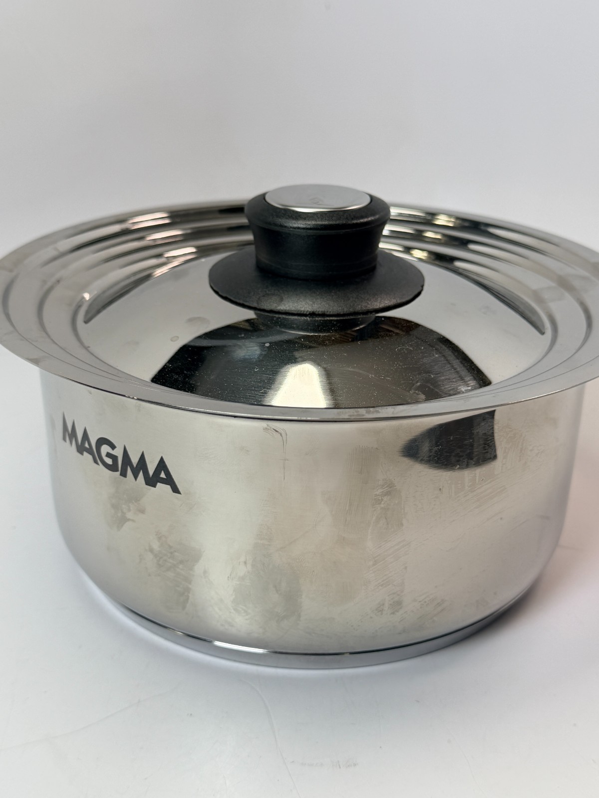 Magma 18-10 Stainless Steel Magnetic Induction Nonstick Nesting Pot 7.5″ w/lid