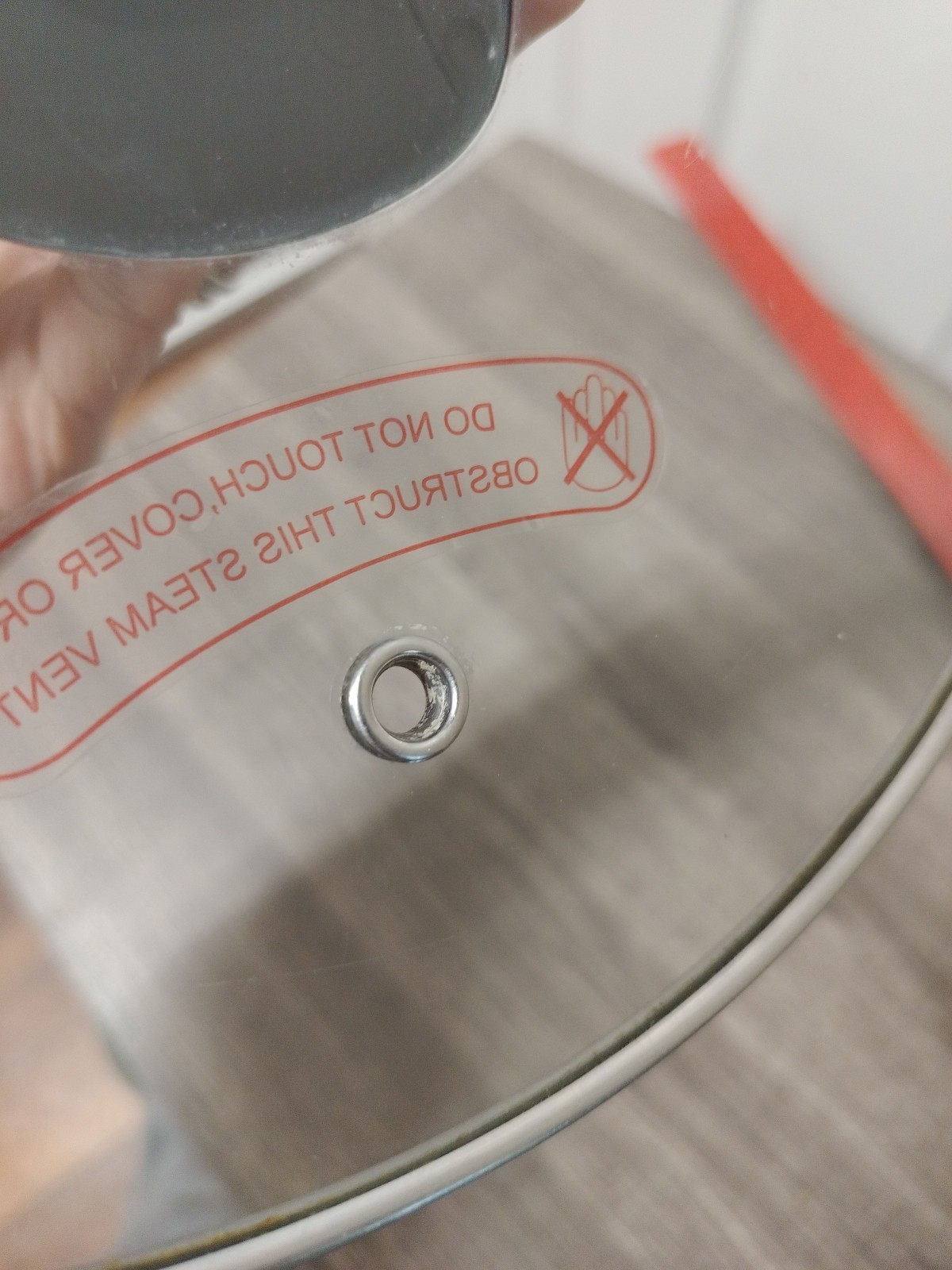 Pan Lid (Inner Rim 9”D), Tempered Glass Lid
