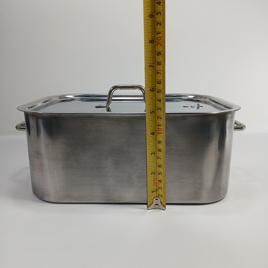 Vented Roaster Pan w/Lid & Insert Stainless Steel Steamer Poacher Made In Taiwan