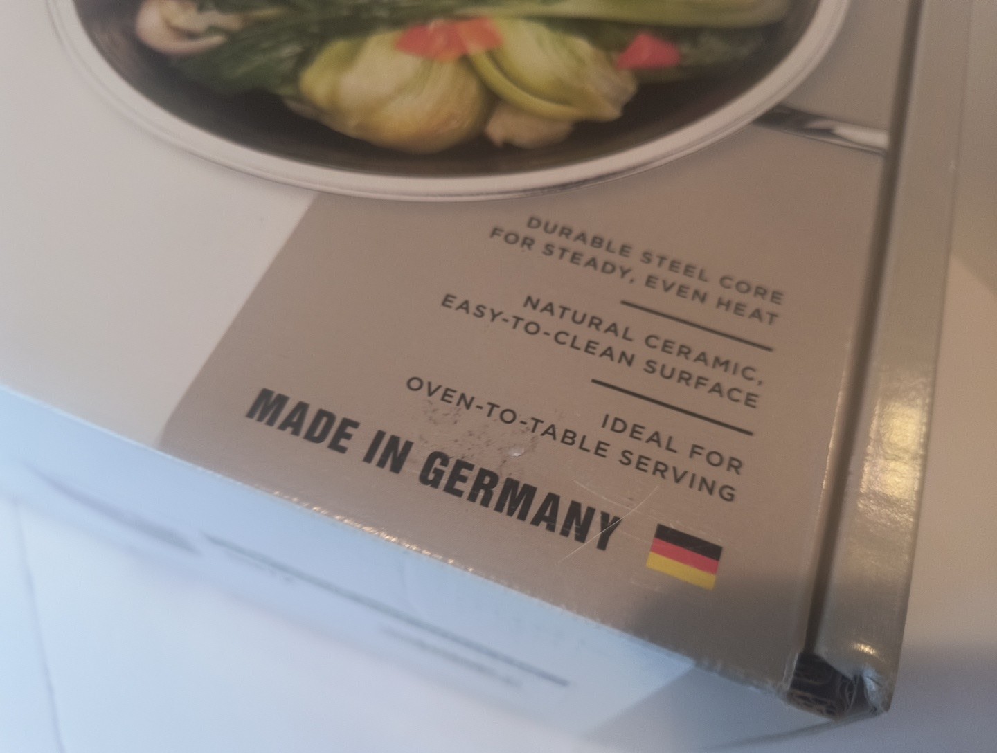 All-Clad 4 Quart Soup Pot Fusiontec Ceramic w Steel Core Onyx Germany NIB