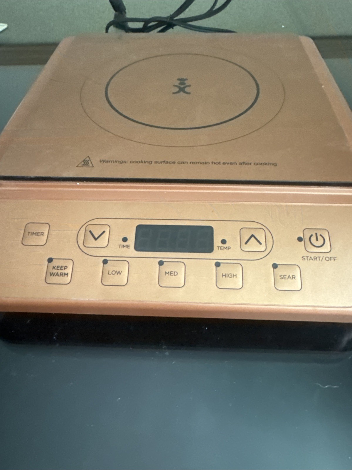 COPPER CHEF Induction Cooktop Single Burner Model # KC16067-00300 – Tested – GUC