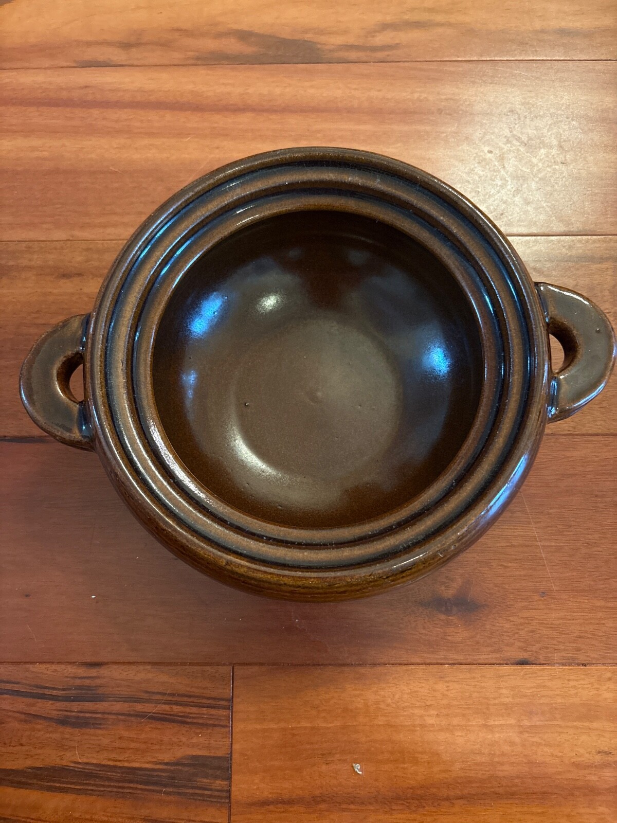 beautiful hand thrown, brown donabe iga mono