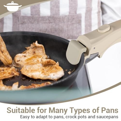 Removable Pan Handle,Anti-scald Detachable Pot Handle for All Cookware Pan &