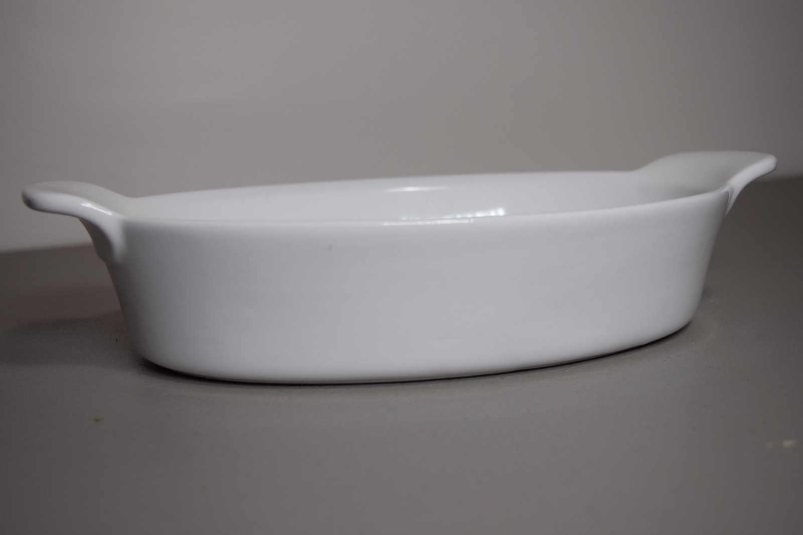 Goodcook 1.5 QT White Double Handle Stoneware Oval Casserole Dish