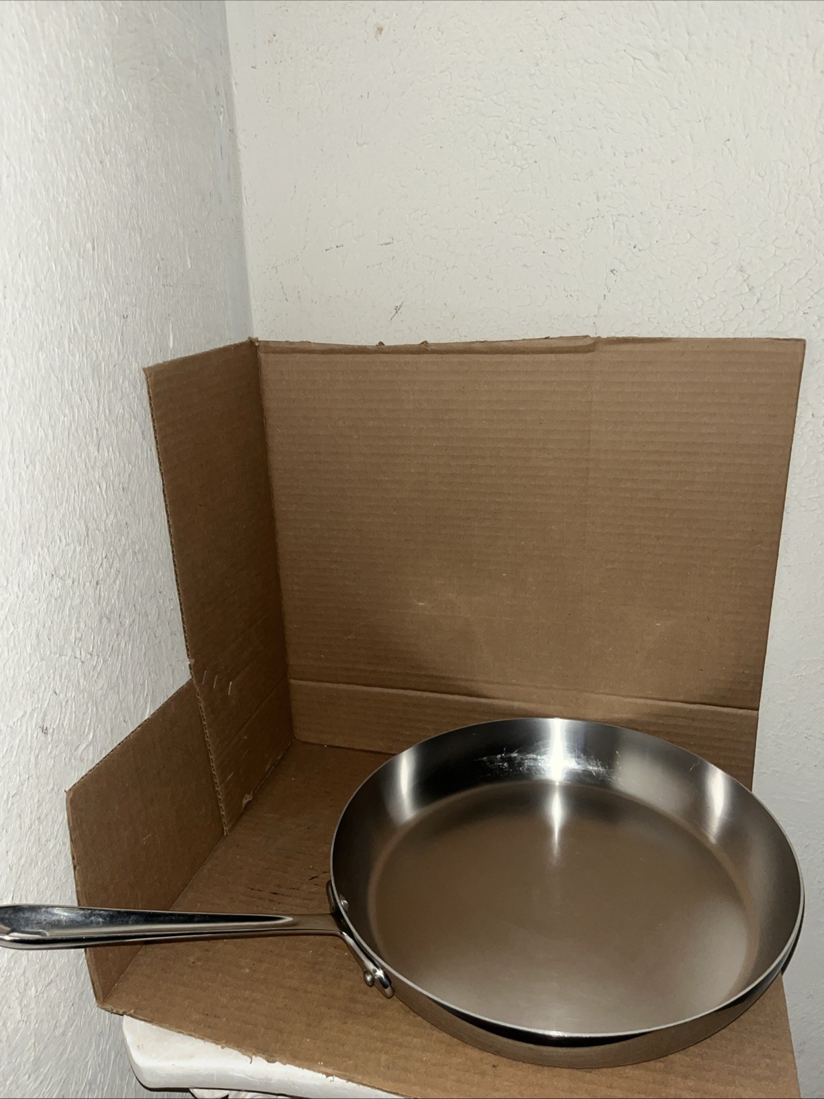 All-Clad 13-1/4” in Stainless Steel Skillet No Lid Induction Ready