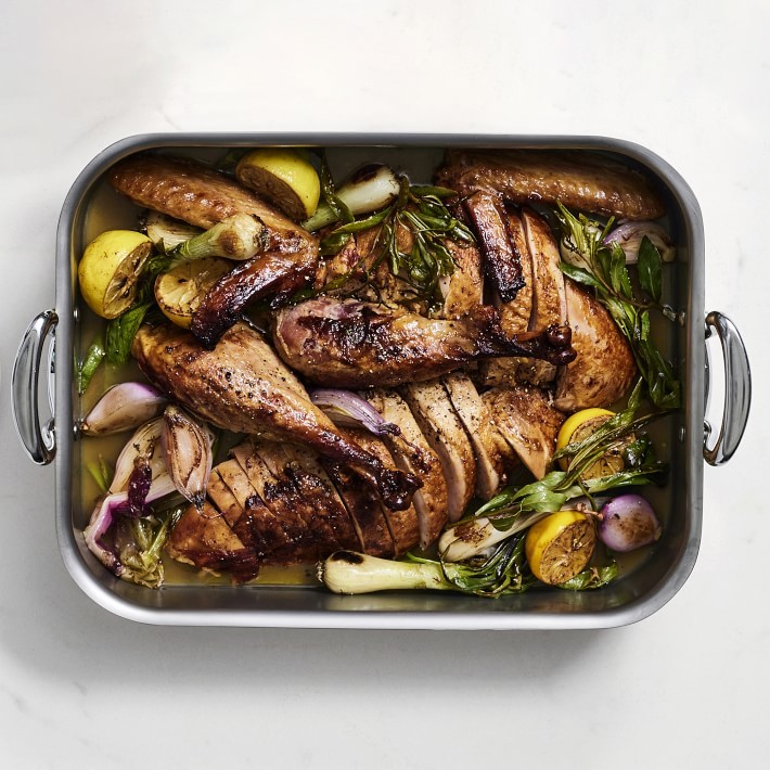 Stainless-Steel Ultimate Roasting Pan-Williams Sonoma|45060
