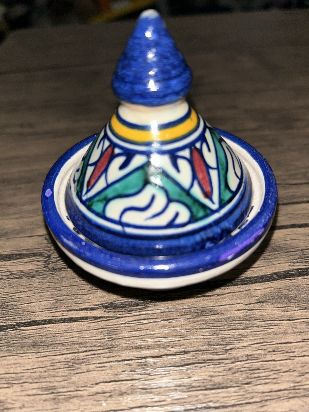 Moroccan Handmade Ceramic Decorative Metal Tajine Dish