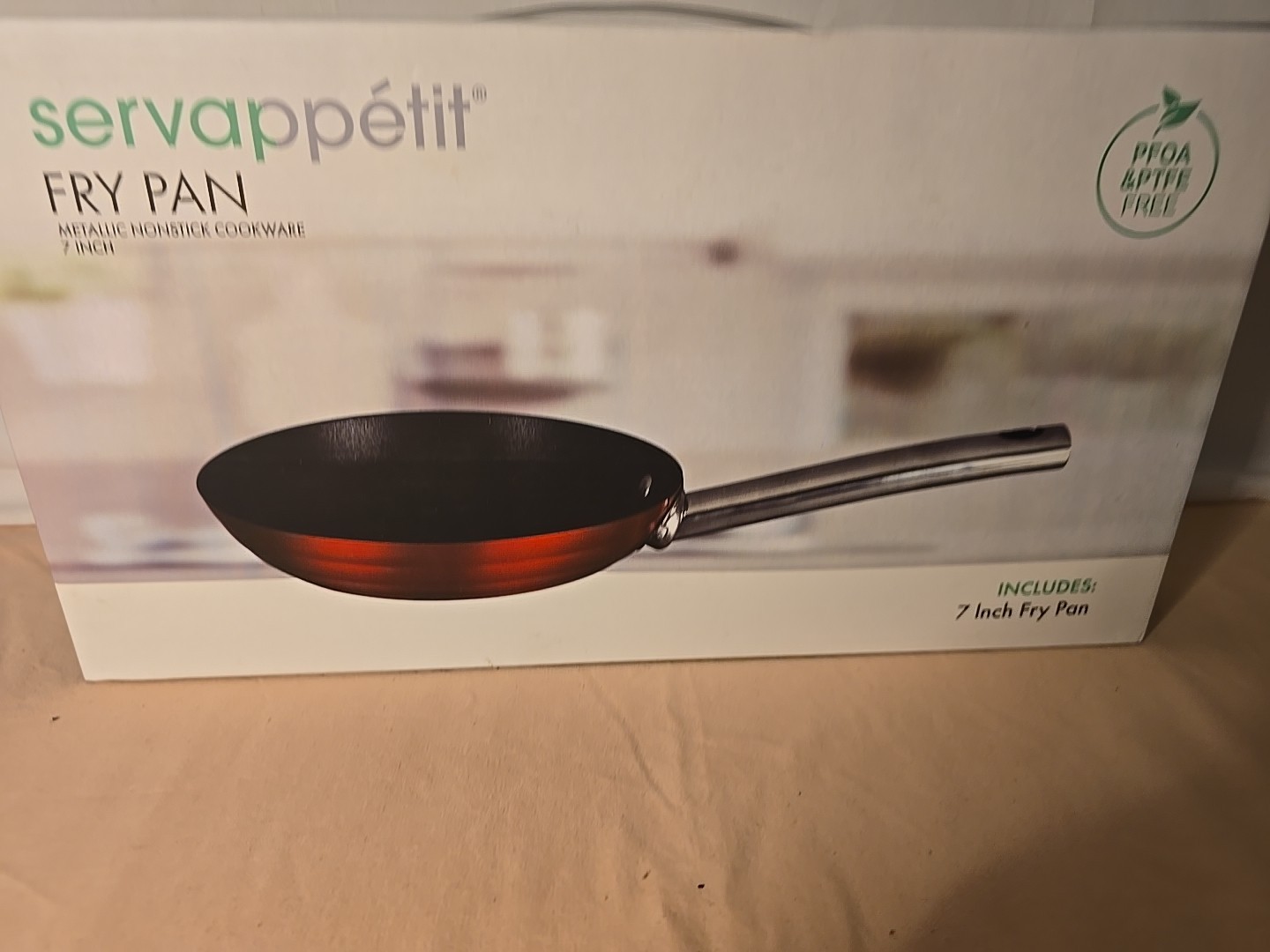 Servappetit 7 Inch Non Stick Scratch Resistant Steel Induction Plate Frying Pan