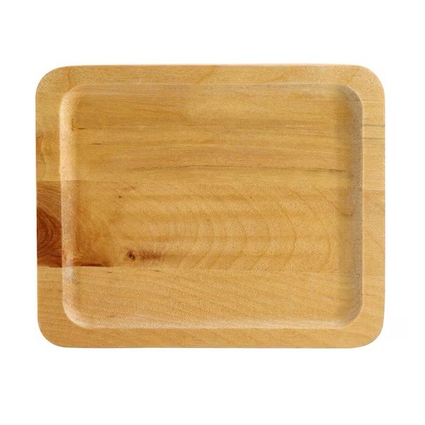 MegaChef Mini Cast Iron Square Pan with Wood Tray