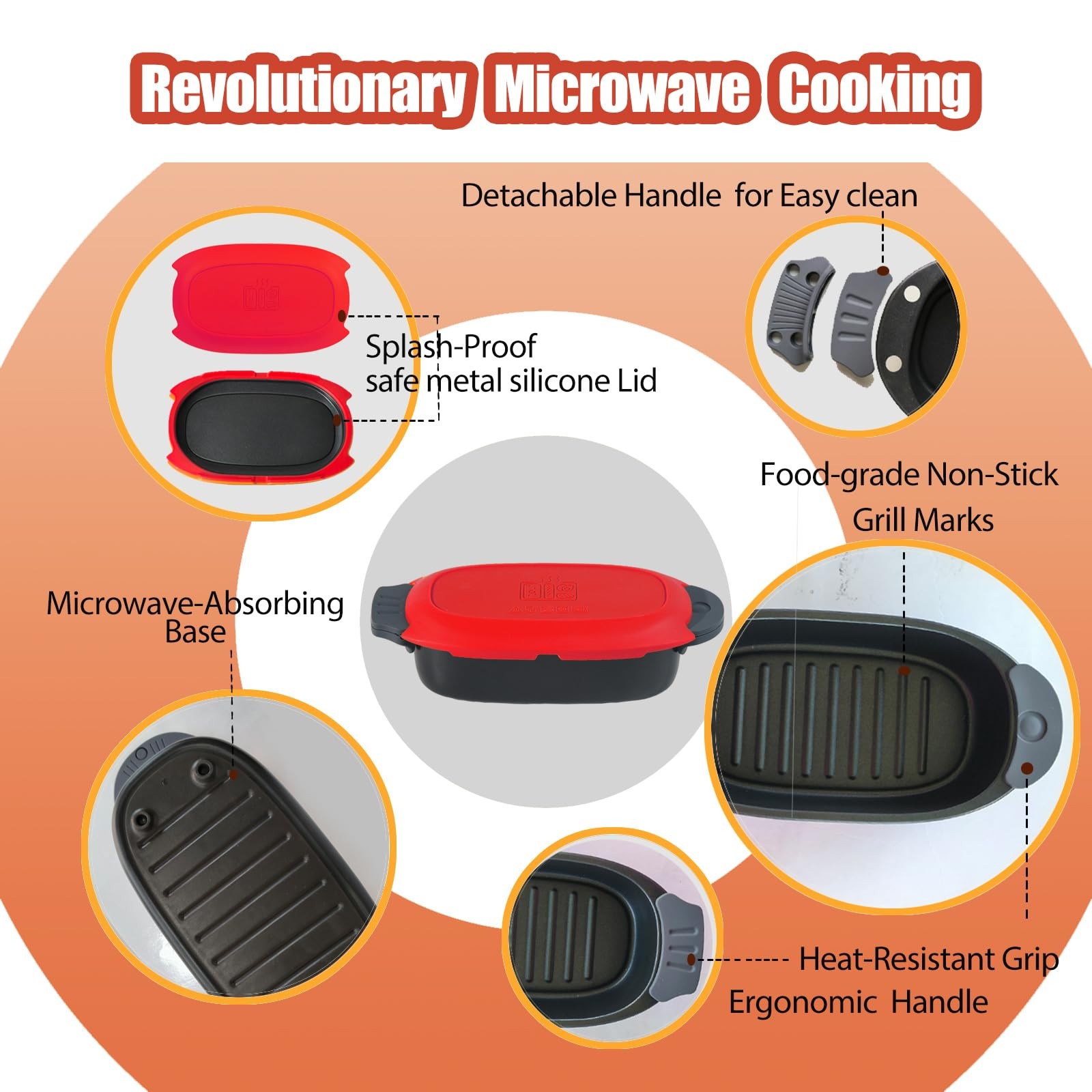 MKYSAIL Quick-Heat Microwave Grill Pan & Bacon Cooker | The Perfect Kitchen A…