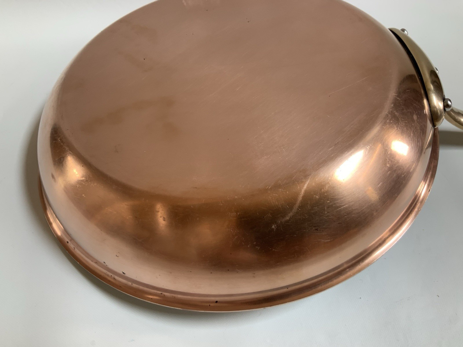 Williams Sonoma Copper & Brass SKILLET Pan 12’’ Made in France