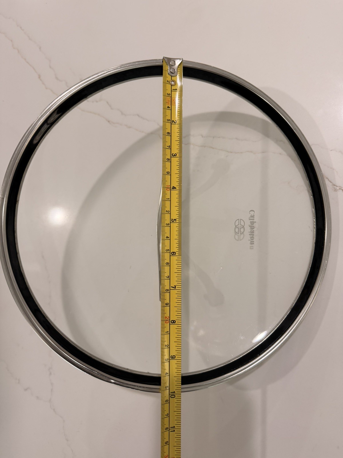 Lot of 3 Calphalon Glass Replacement Lids 12″ 10″ 8.5″ Stainless Rim & Handle