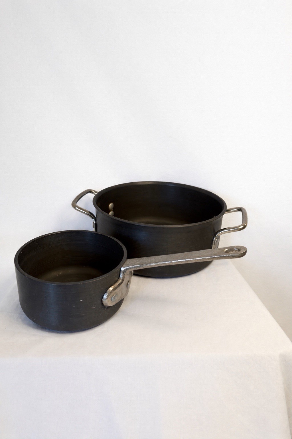 vintage Calphalon Commercial Cookware Aluminium Pan Set Saucepan Pot