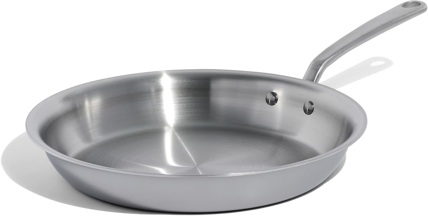 Made In 12-Inch Stainless Clad Frying Pan 5-Layer Induction & Cool Handle
