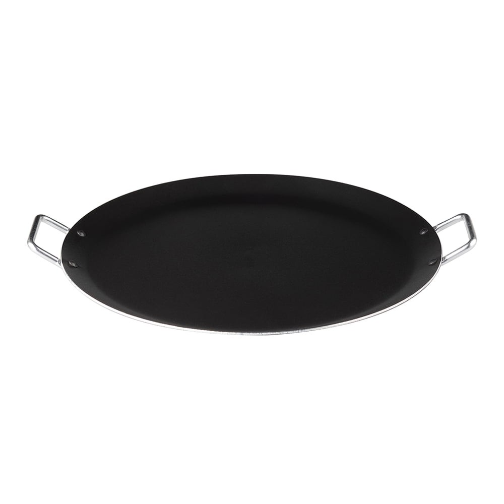 13.5 in Round Oven Safe Aluminum Grill Pan Rapid Heating Versatile Cooking