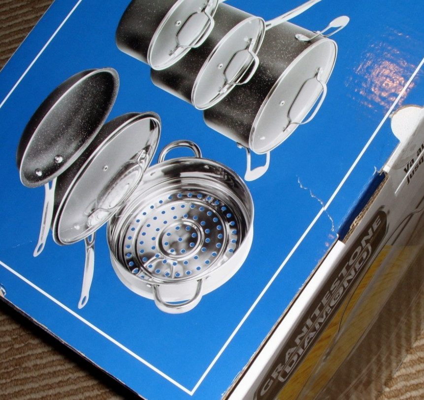 Granitstone Diamond 10 Piece Non-Stick Aluminum Cookware Set! As Seen on TV! New