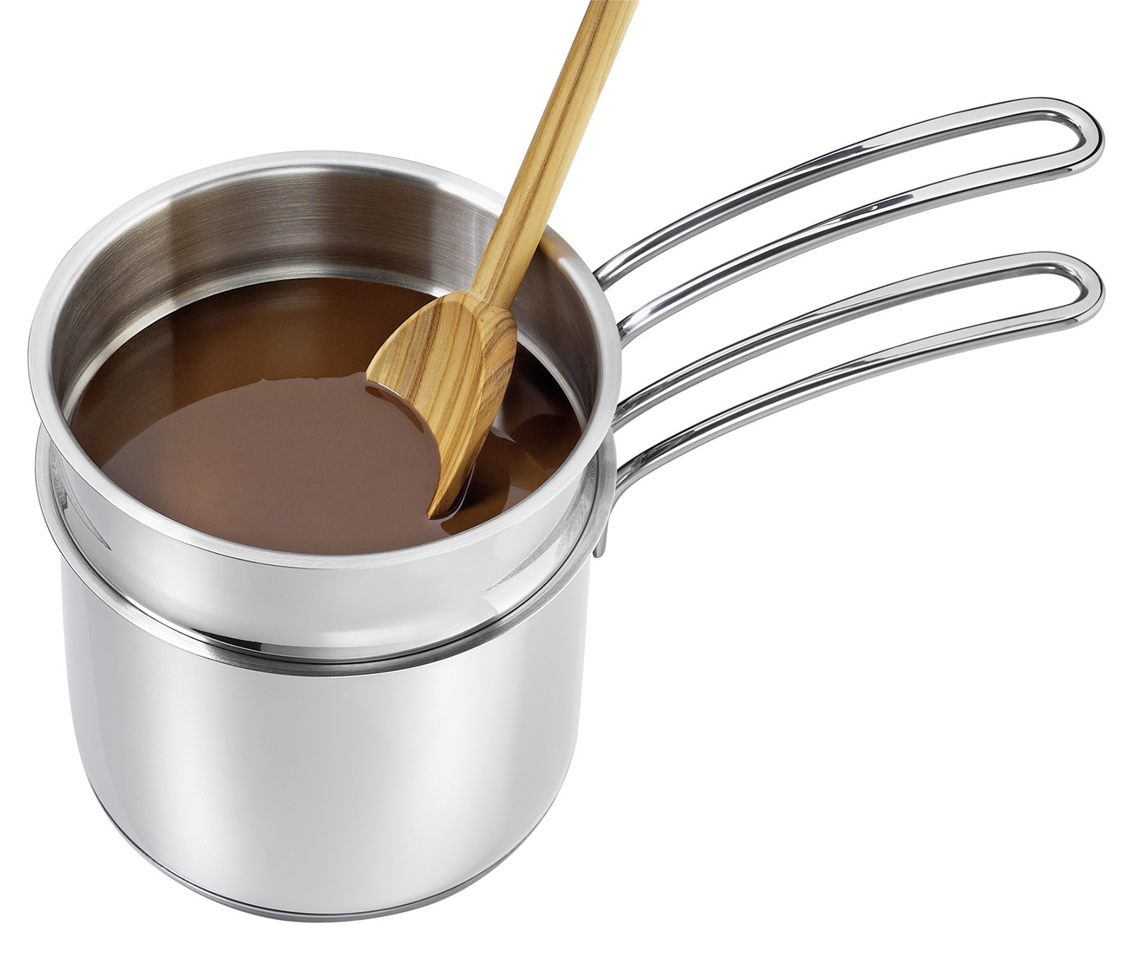 Kuchenprofi Mini Double Boiler Set w/ Glass Lid, 1.6 qt., 5.5-Inch Diameter