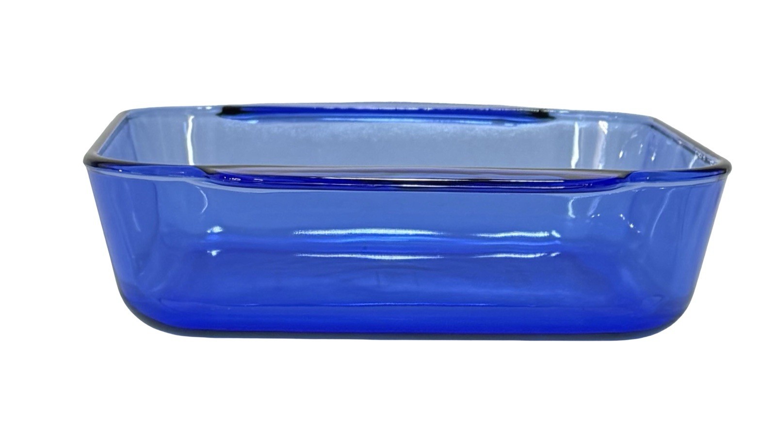 Pyrex Cobalt Blue 2 Qt Square Baking Dish 222-R 8×8 Vintage Glass Oven USA