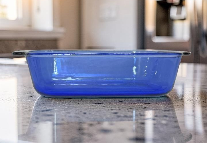 Pyrex Cobalt Blue 2 Qt Square Baking Dish 222-R 8×8 Vintage Glass Oven USA
