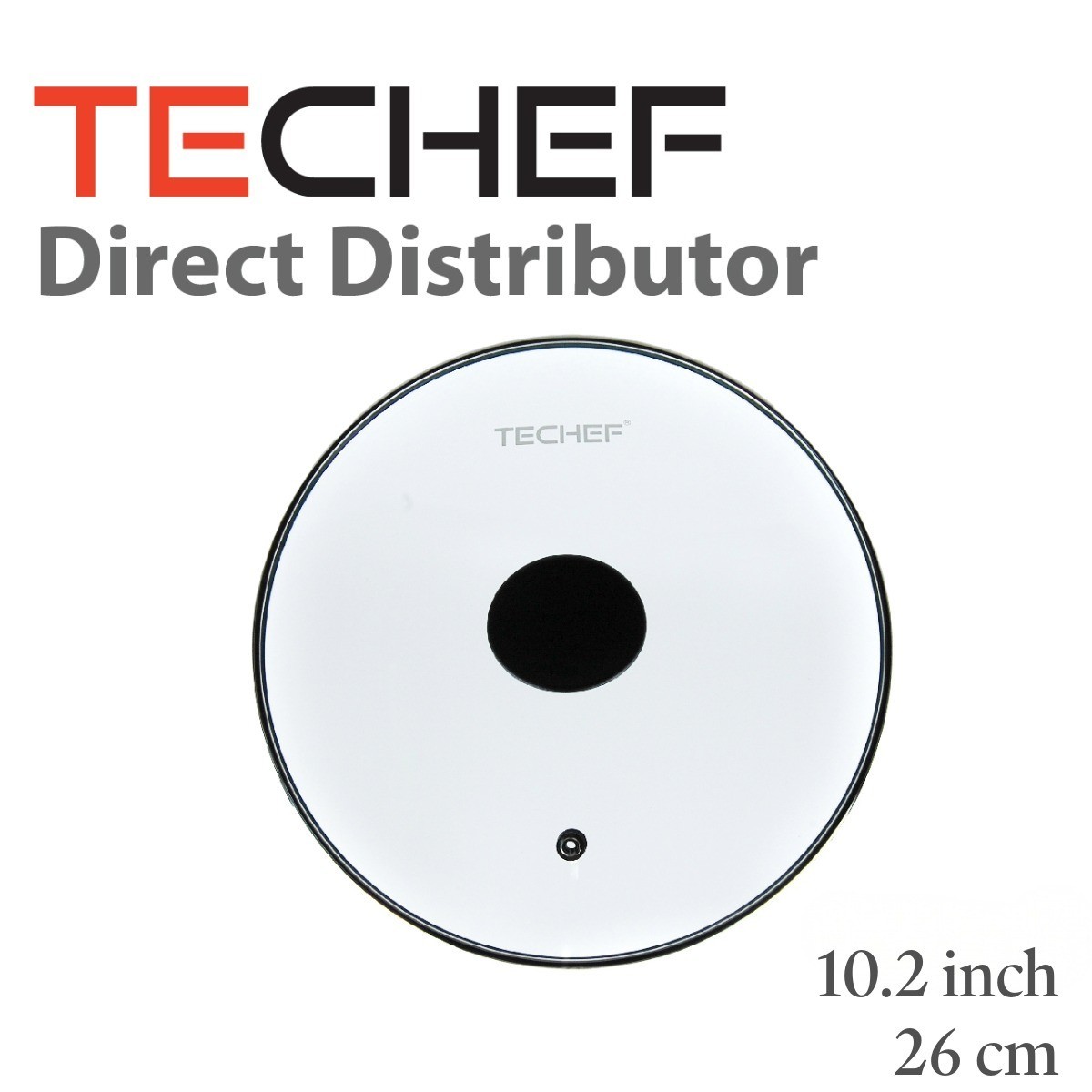 TeChef Cookware – Tempered Glass Lid 10.2-Inch (26cm), Made in Korea