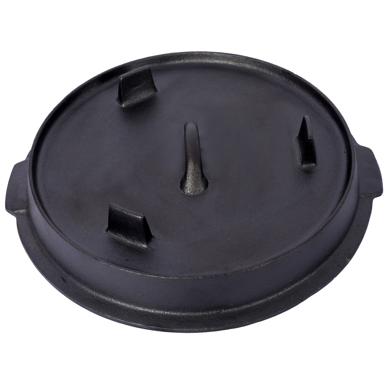 Tileon Dutch Oven12 qt Cast Iron Black Pre-Seasoned Lid Fireplace BBQ Camp Bake