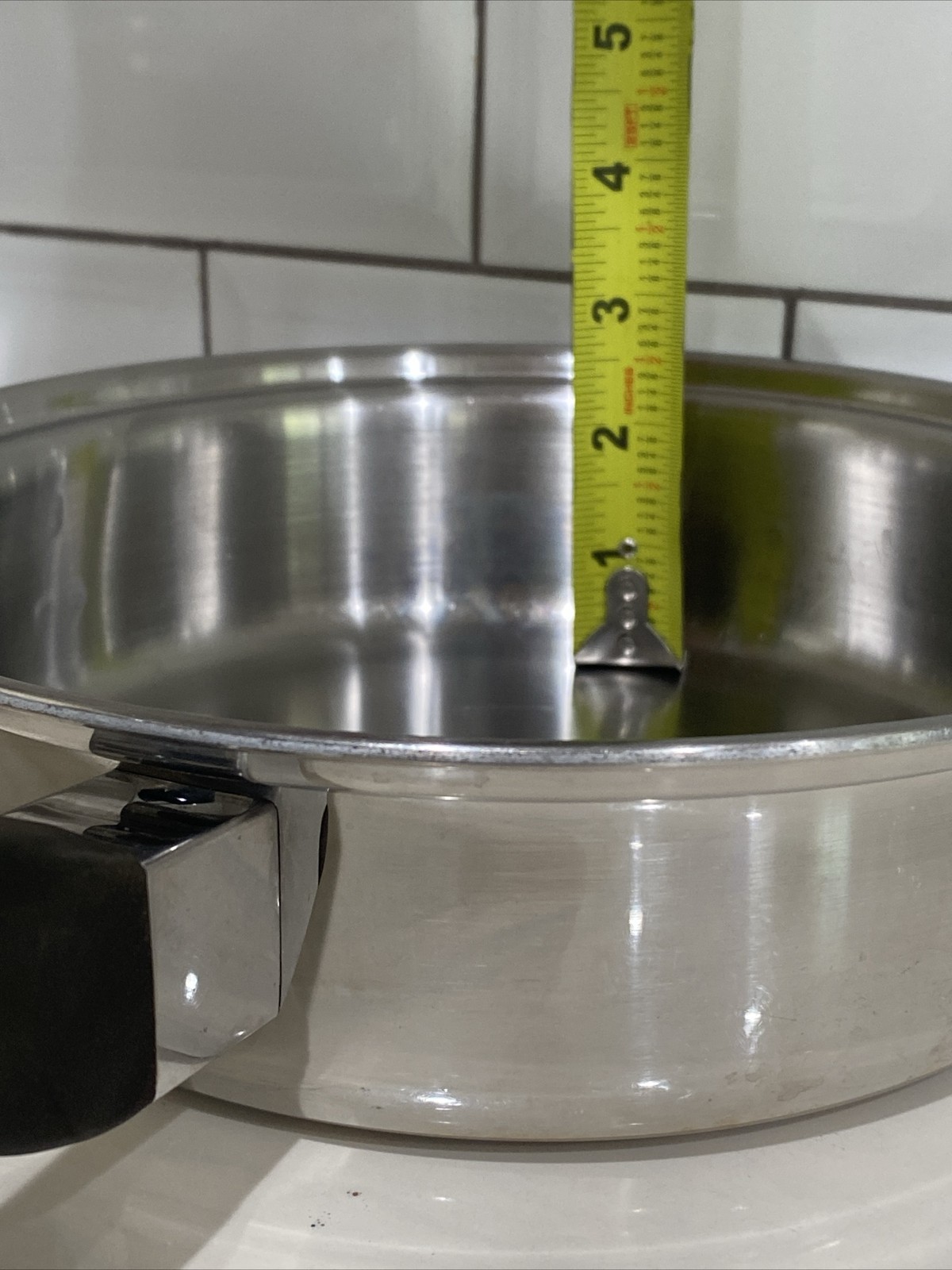 Saladmaster Cookware TP304S Stainless Steel Five Star 9”Fry/saute Pans With Lids