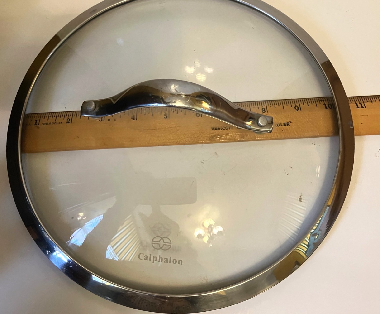 Calphalon Replacement Pan Cover Tempered Glass & Stainless Steel Pot Lid 10.5″W