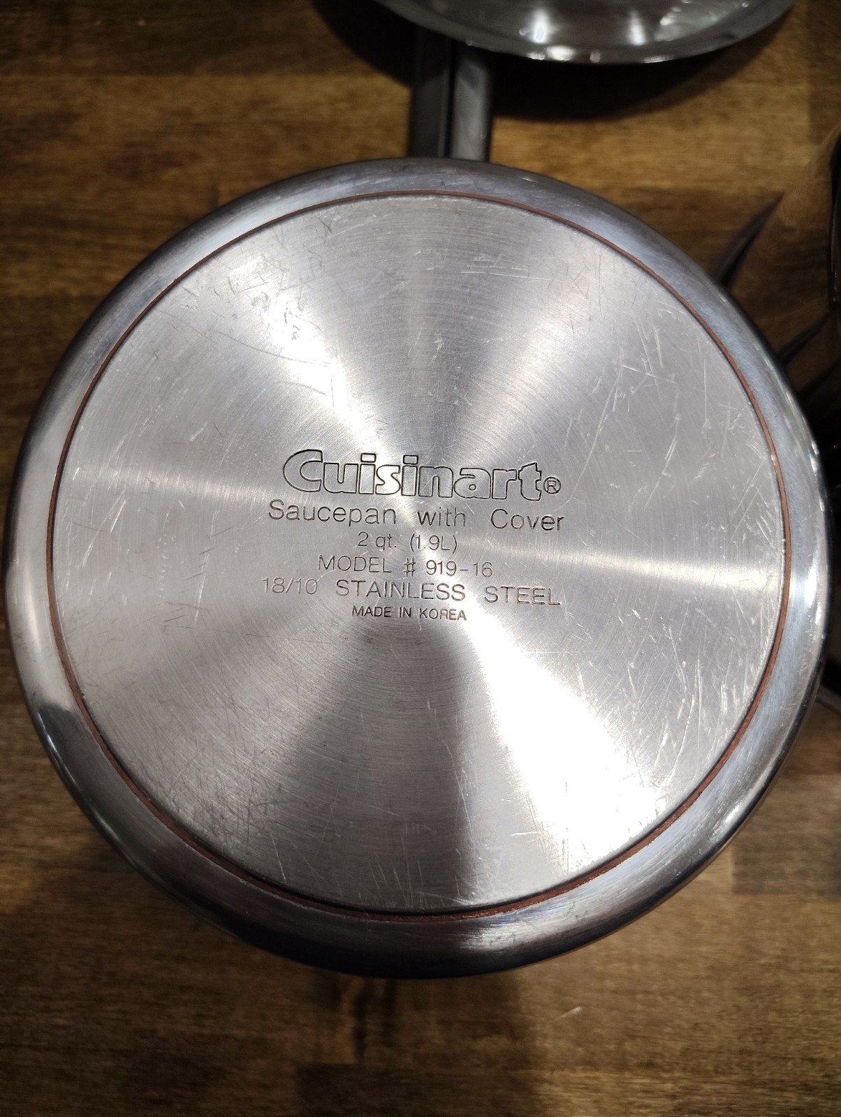 Cuisinart Sauce pan COPPER CORE 2qt & 2 3/4 qt 2.6 L 18-10 Stainless 919-18