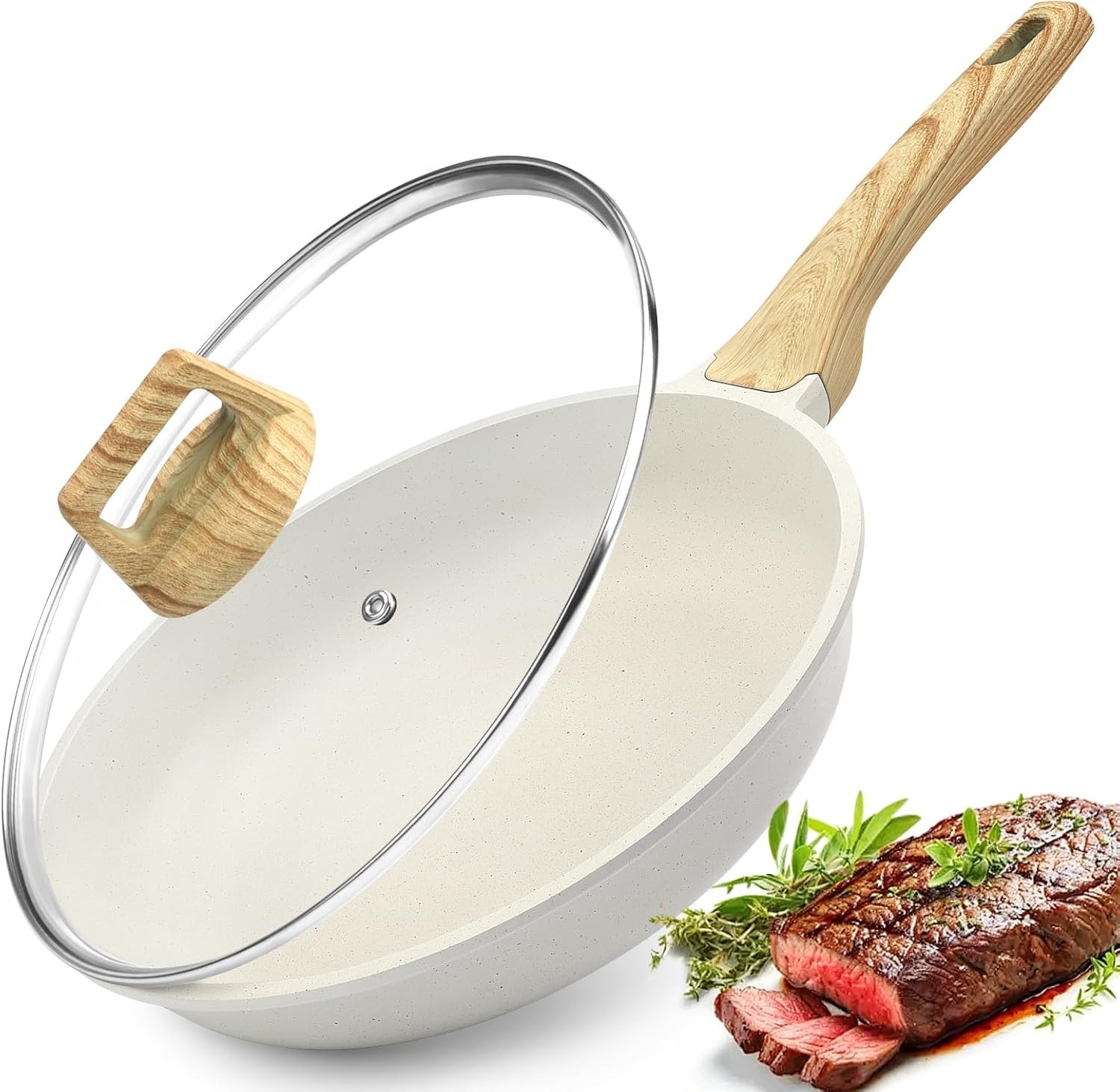 Eco-Friendly 9.5” Nonstick Omelette Pan – Aluminum with Heat-Resistant Handle
