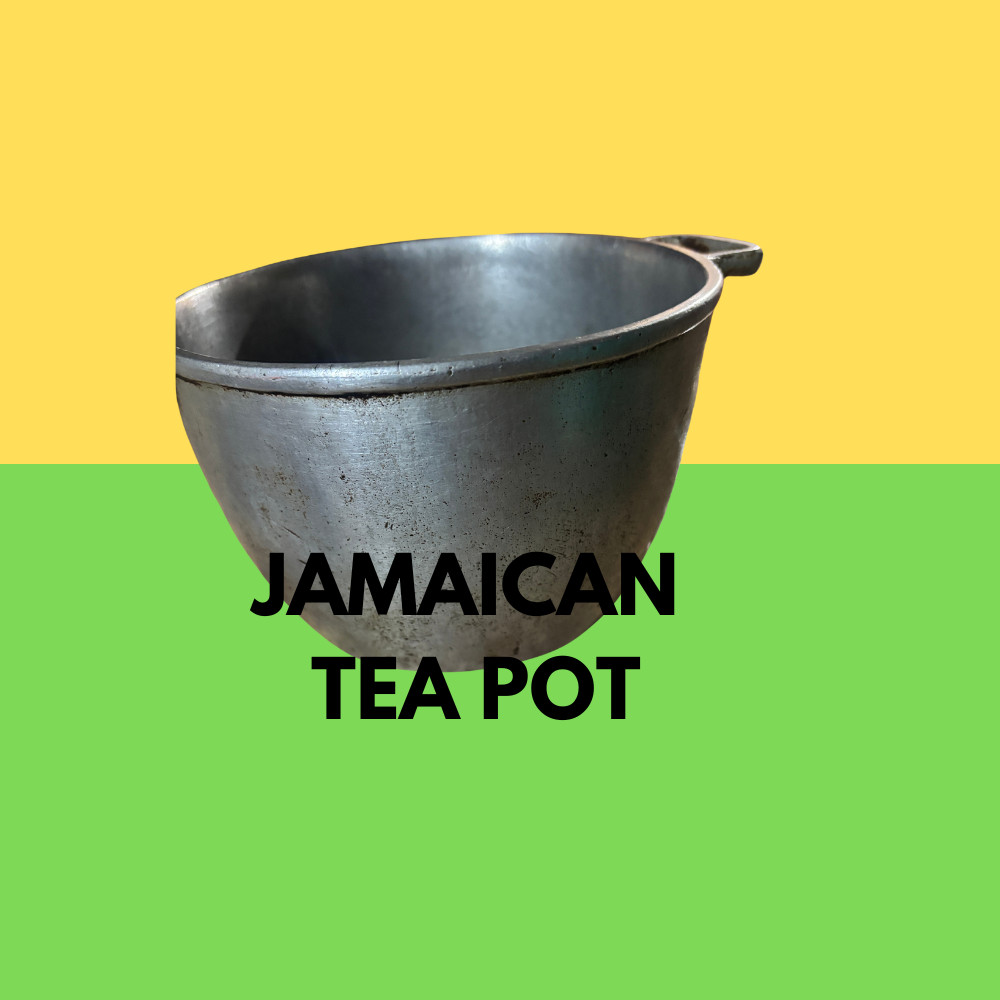 Jamaican Tea Pot with lid – Import fees are paid by us