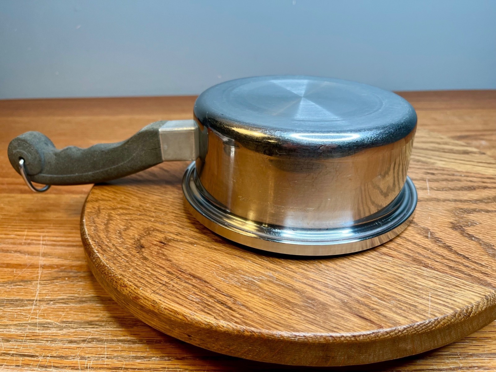 Vintage 1 QT Saladmaster T304S Surgical Stainless Steel Saucepan with Vapo Lid