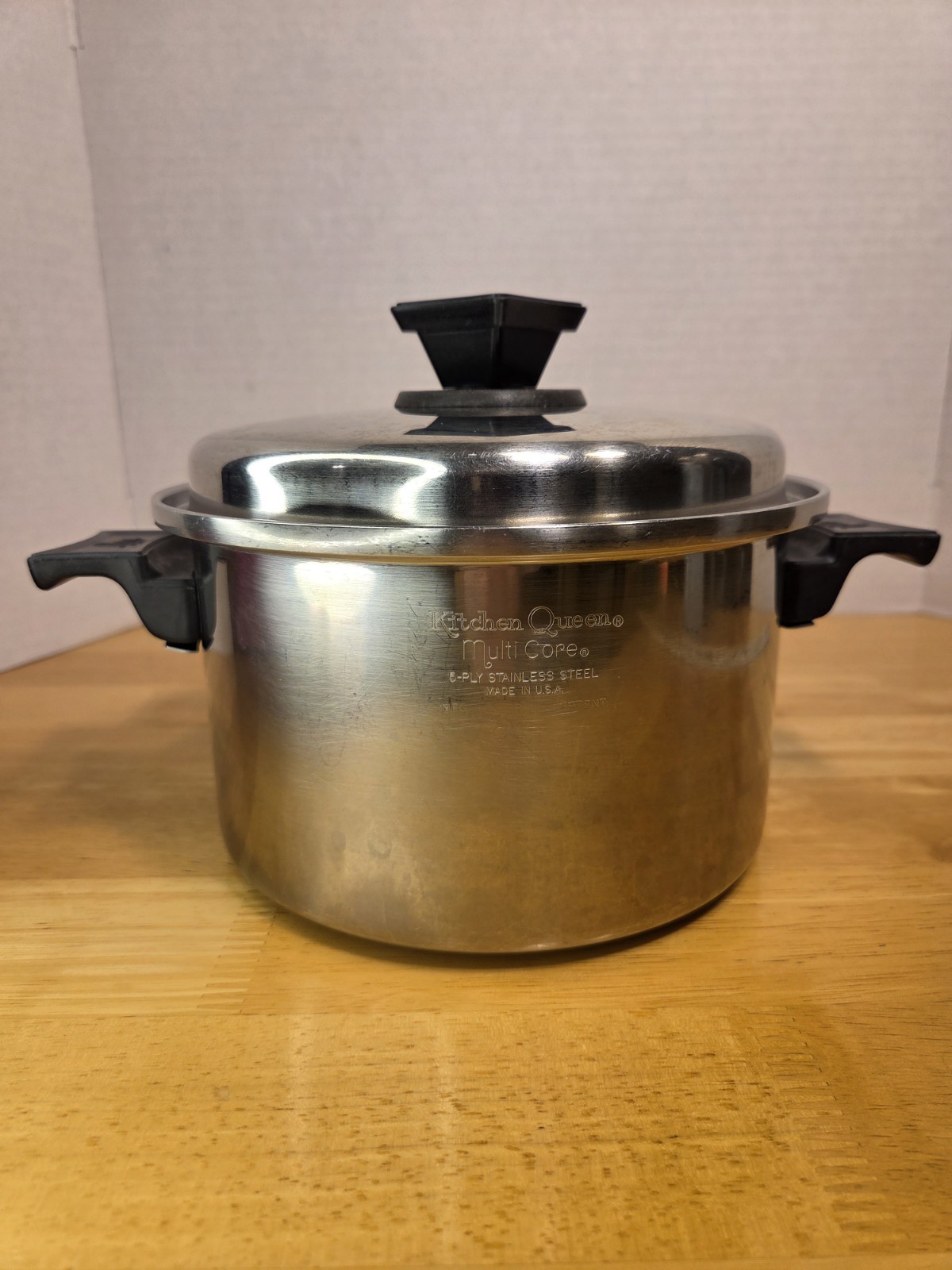 Kitchen Queen Multi Core 5-ply Stainless Steel 1 Quart Stock Pot Made In the USA