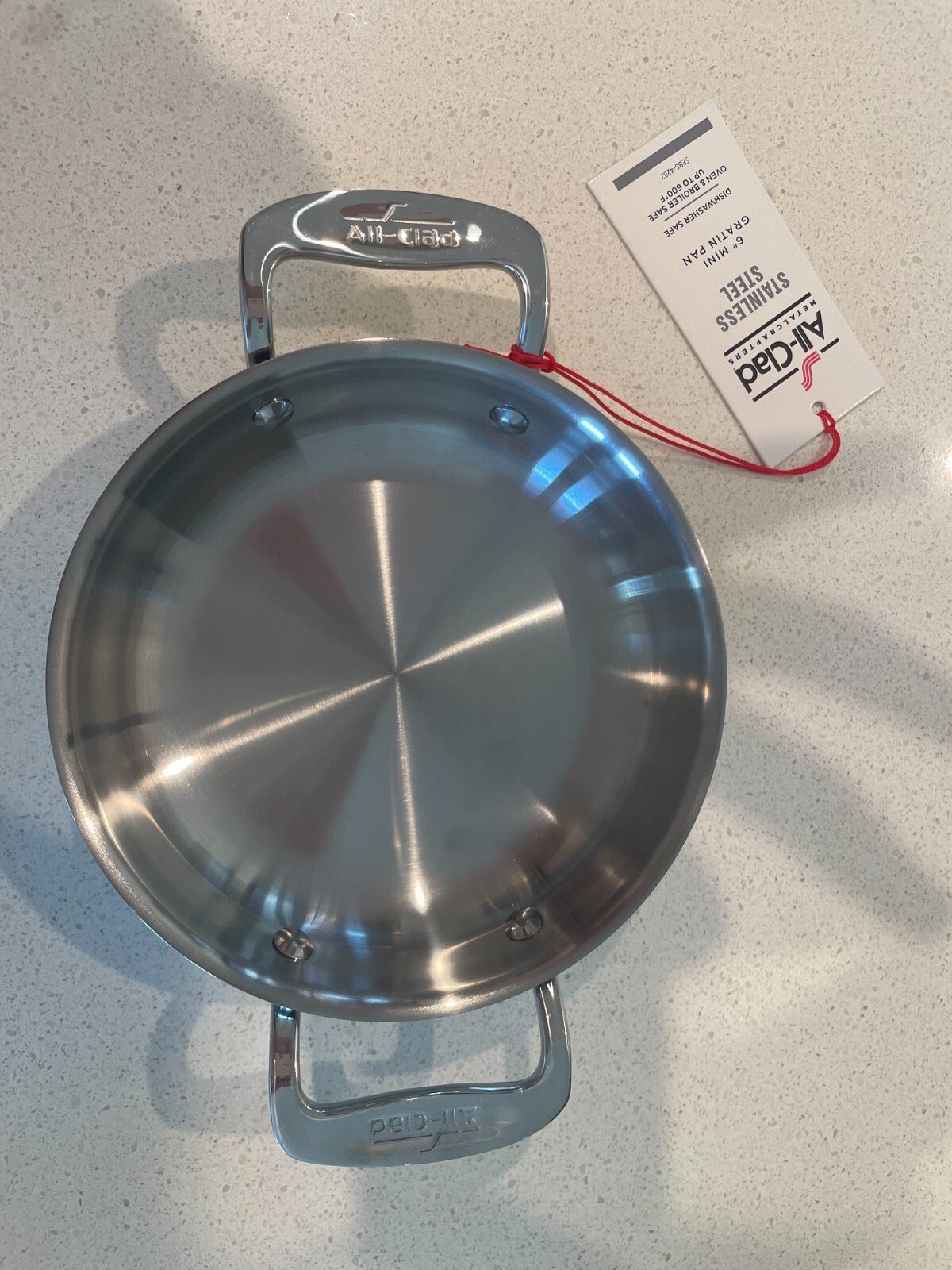 Brand New All-Clad Set – 8″ D5 Skillet, 7″ Oval Baker and 6″ Mini Gratin Pan