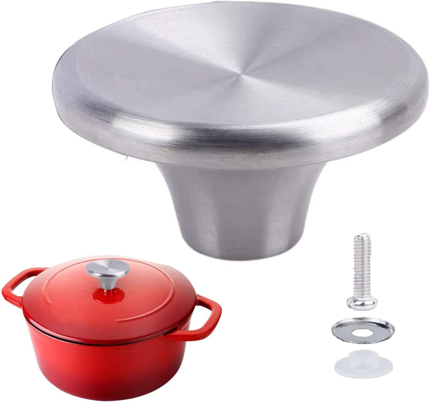 Dutch Oven Knob Stainless Steel Replacement Handle for Le Creuset,Aldi,Lodge and