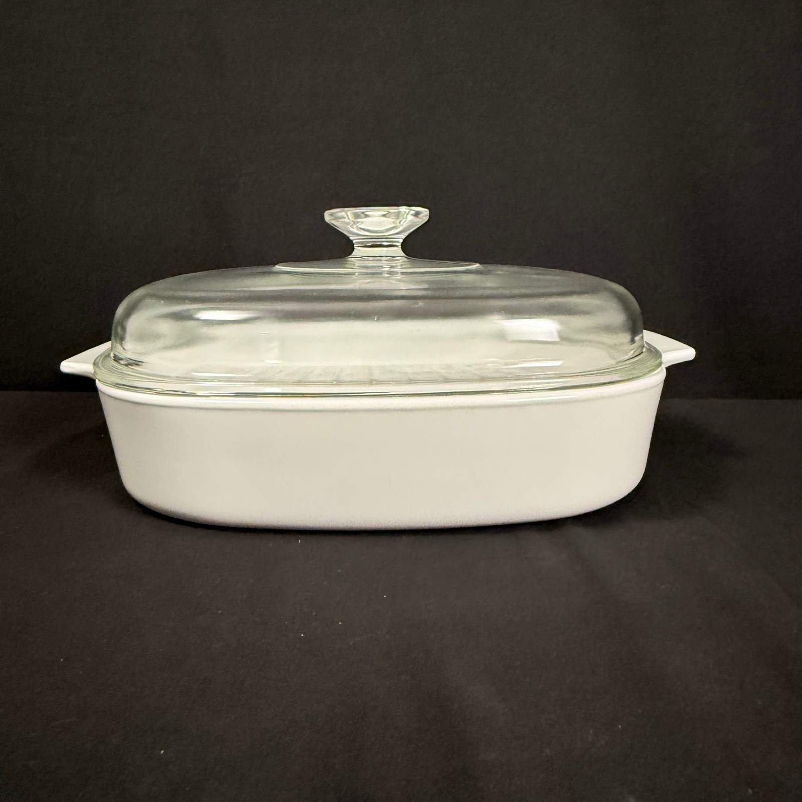 Corning Ware Just White 10″ Grill Pan MW-10-GR-B & Lid A-12-C Vintage 1979-86