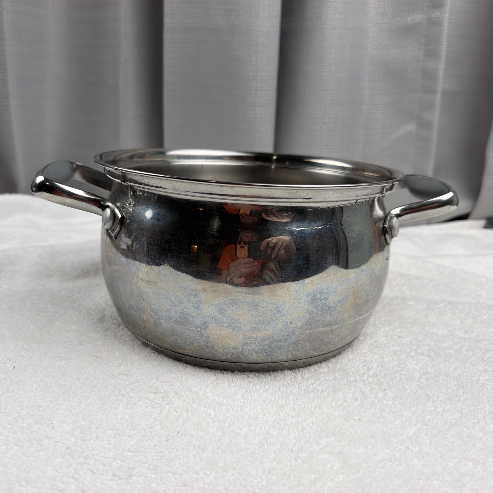 BELGIQUE Stainless Steel Cookware Sauce / Soup Pot 3 Qt. 11299 NO LID! Pot Only
