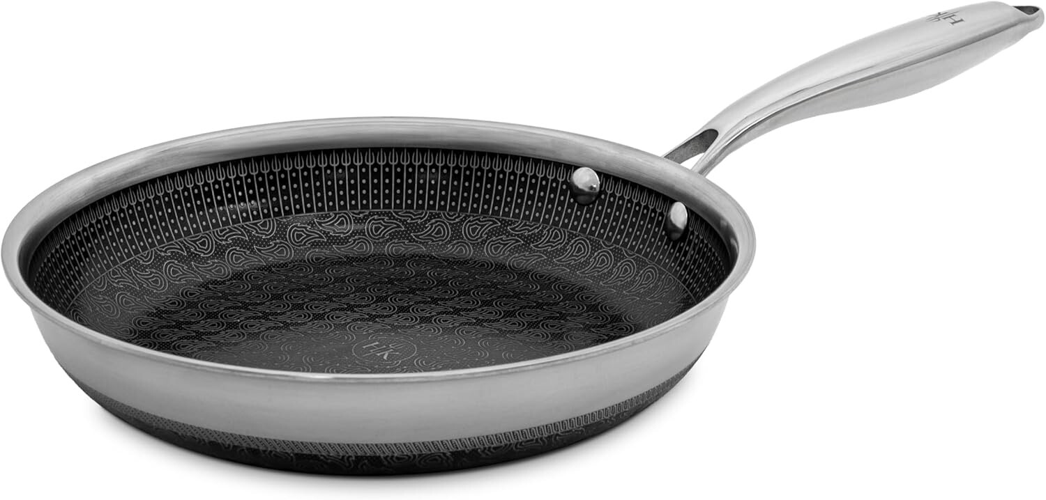 Hell’s Kitchen PFAS-FREE Ceramic Hybrid 9.5″ Frying Fry Pan Non Stick USED