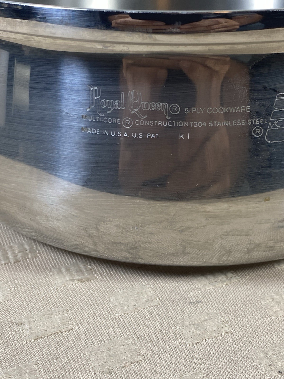Royal Queen 5-Ply Multi Core Stainless Steel 8″ Skillet Sauce Pan 1 Qt USA