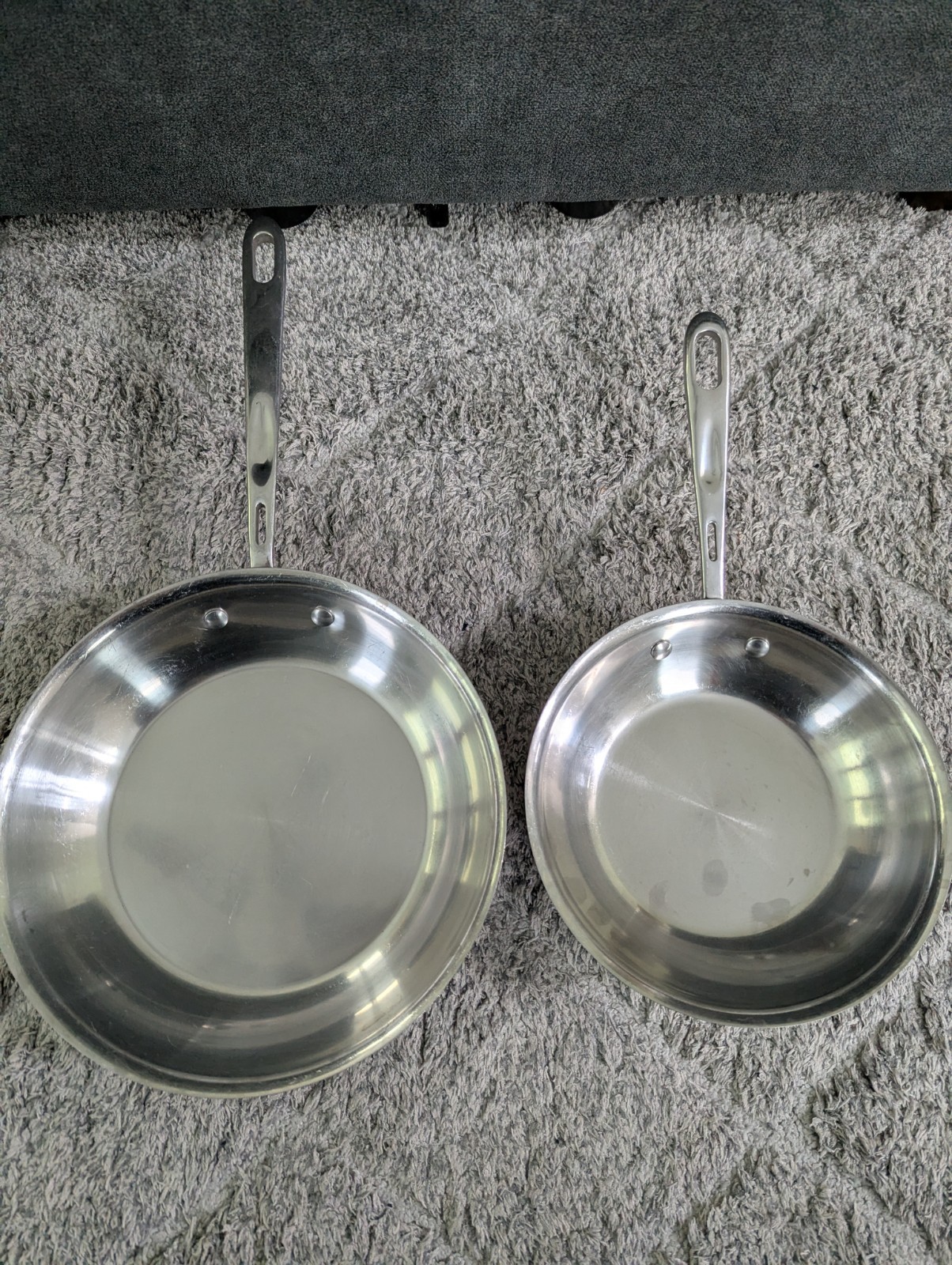 Emeril Lagasse Copper Core Skillet 8” and 10” Frying Saute Pan Stainless Lot