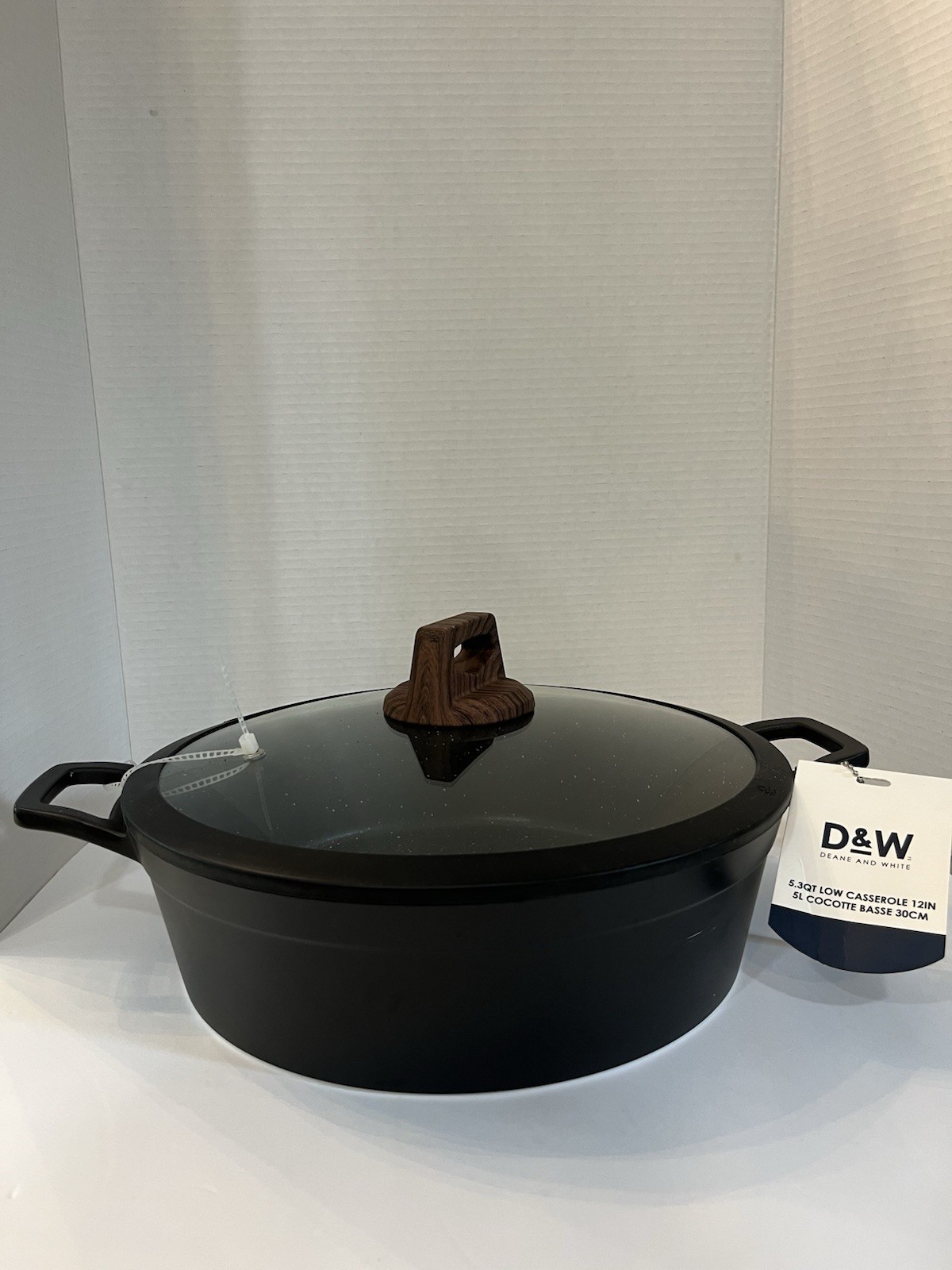D&W Deane And White 5.3 Qt Low Casserole 12in