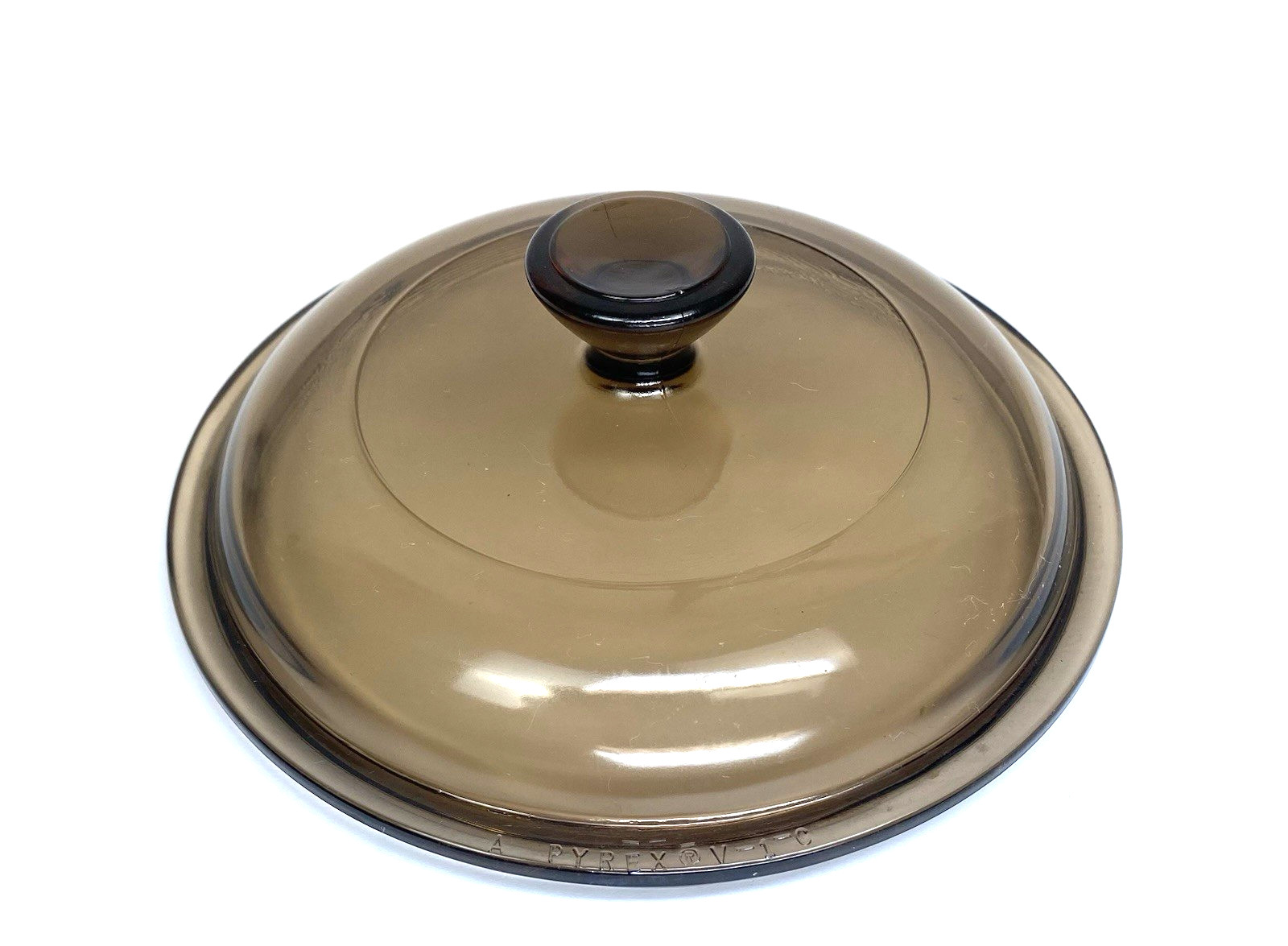 Pyrex Amber Glass Replacement Lid V‑1‑C 6.5″