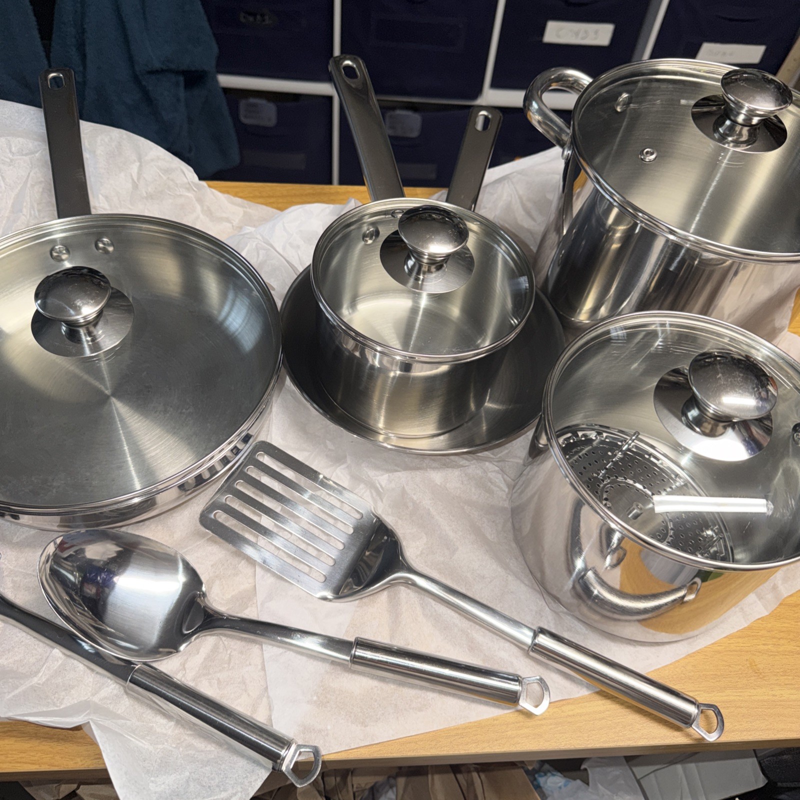 Tools of the Trade Stainless Steel 13-Pc. Cookware Set, Floor Display