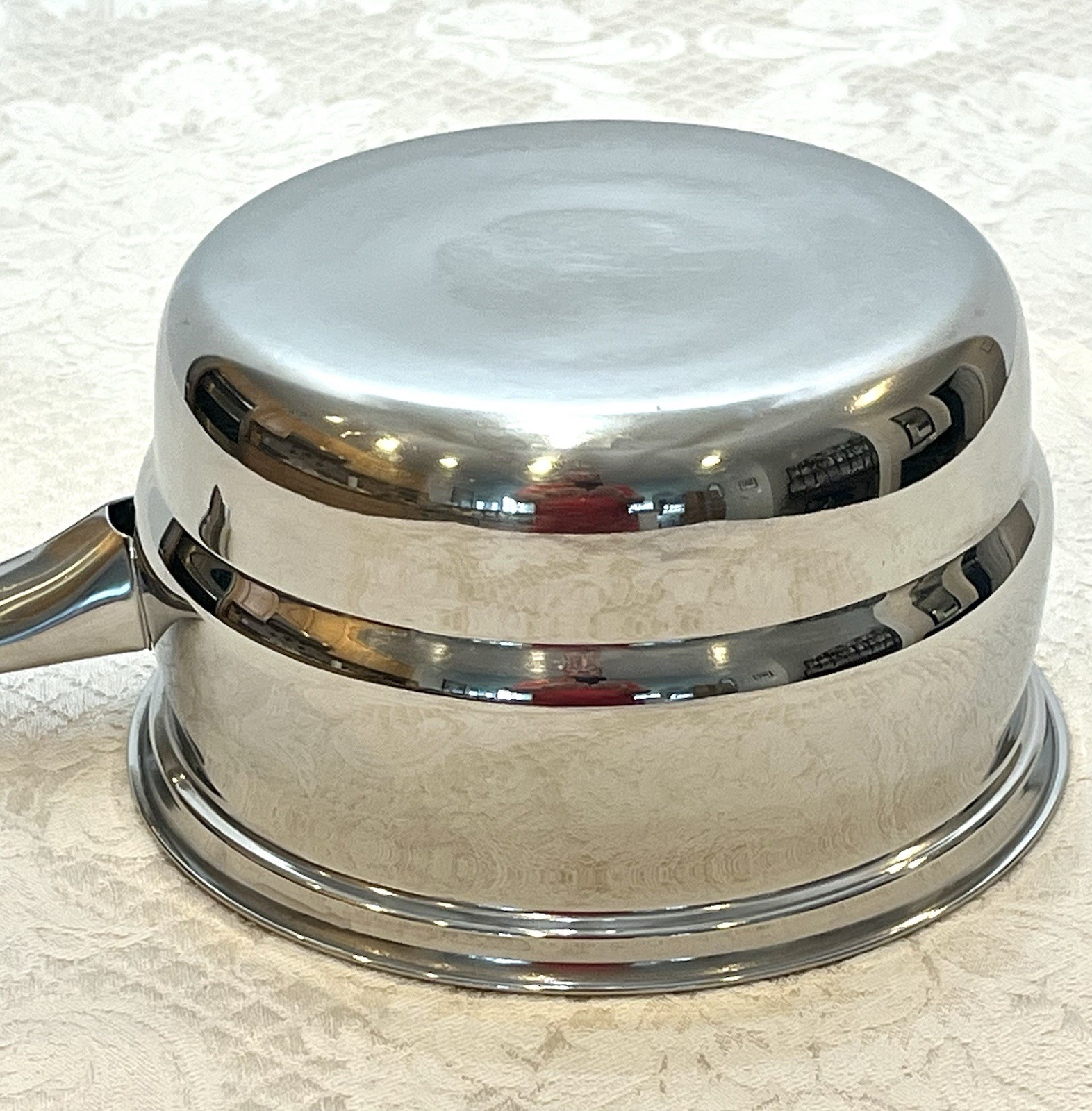Vintage Belgique Tools Of The Trade Stainless Steel 2 Quart Double Boiler Pan