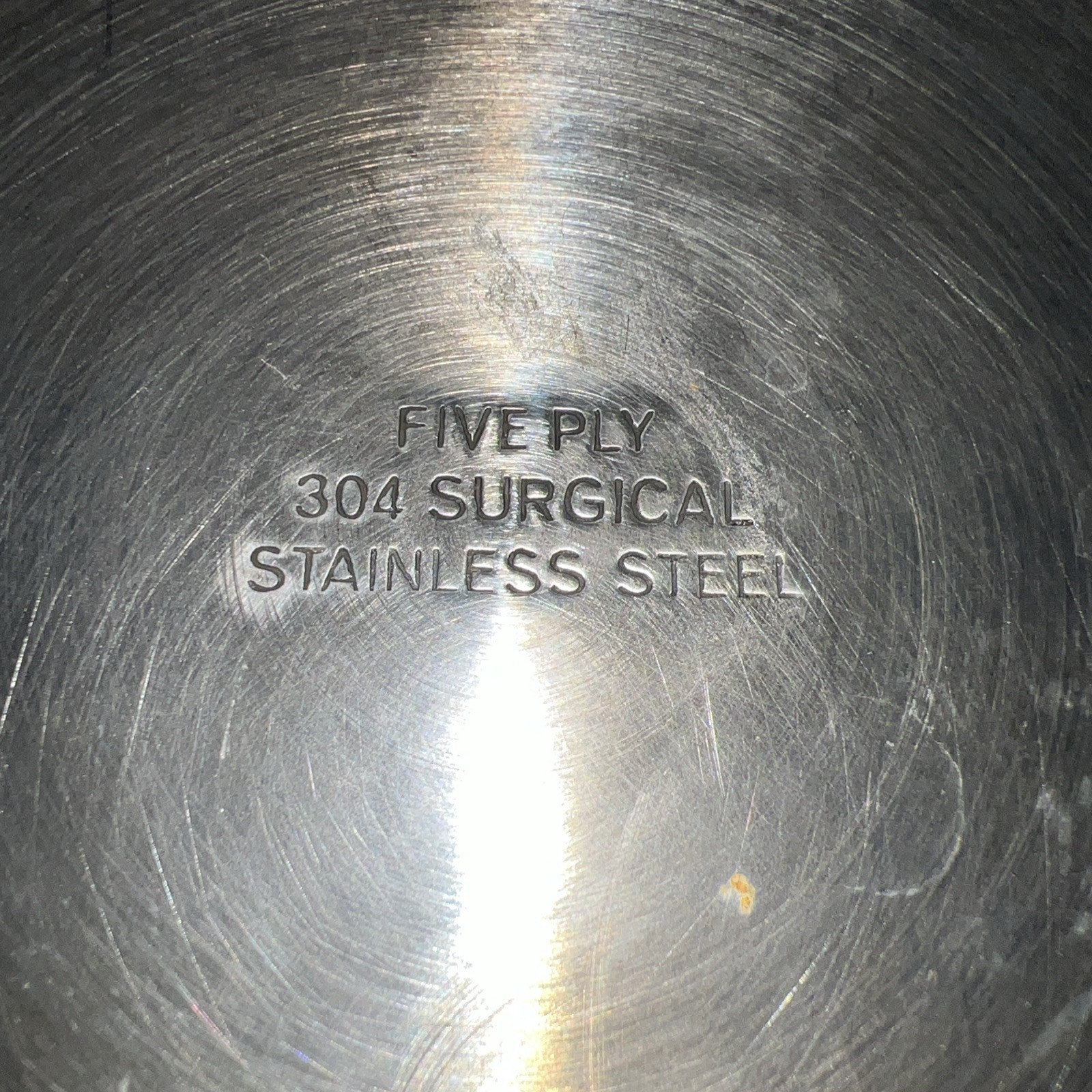 Five Ply304surgical Stainless steel the Deep Pan Skillet with Pressure handle
