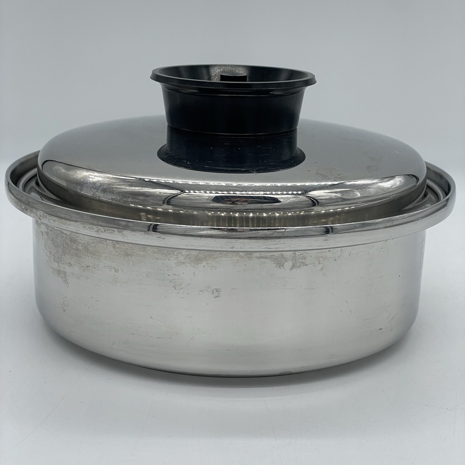 Vtg Chef’s Ware Townecraft Saucepan 1.5 Quart 8 1/2″ T-304 Stainless w/Lid USA